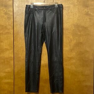 7 For All Mankind faux leather pants.  Large